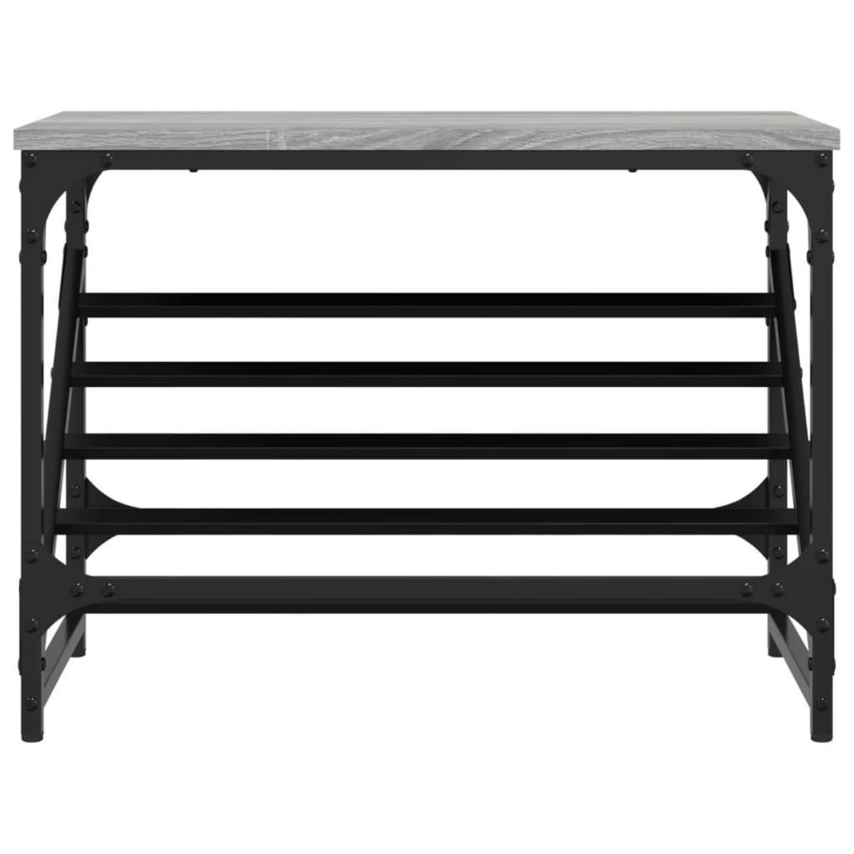 VIDAXL Etagere a chaussures sonoma gris 60x30x45 cm bois d'ingenierie