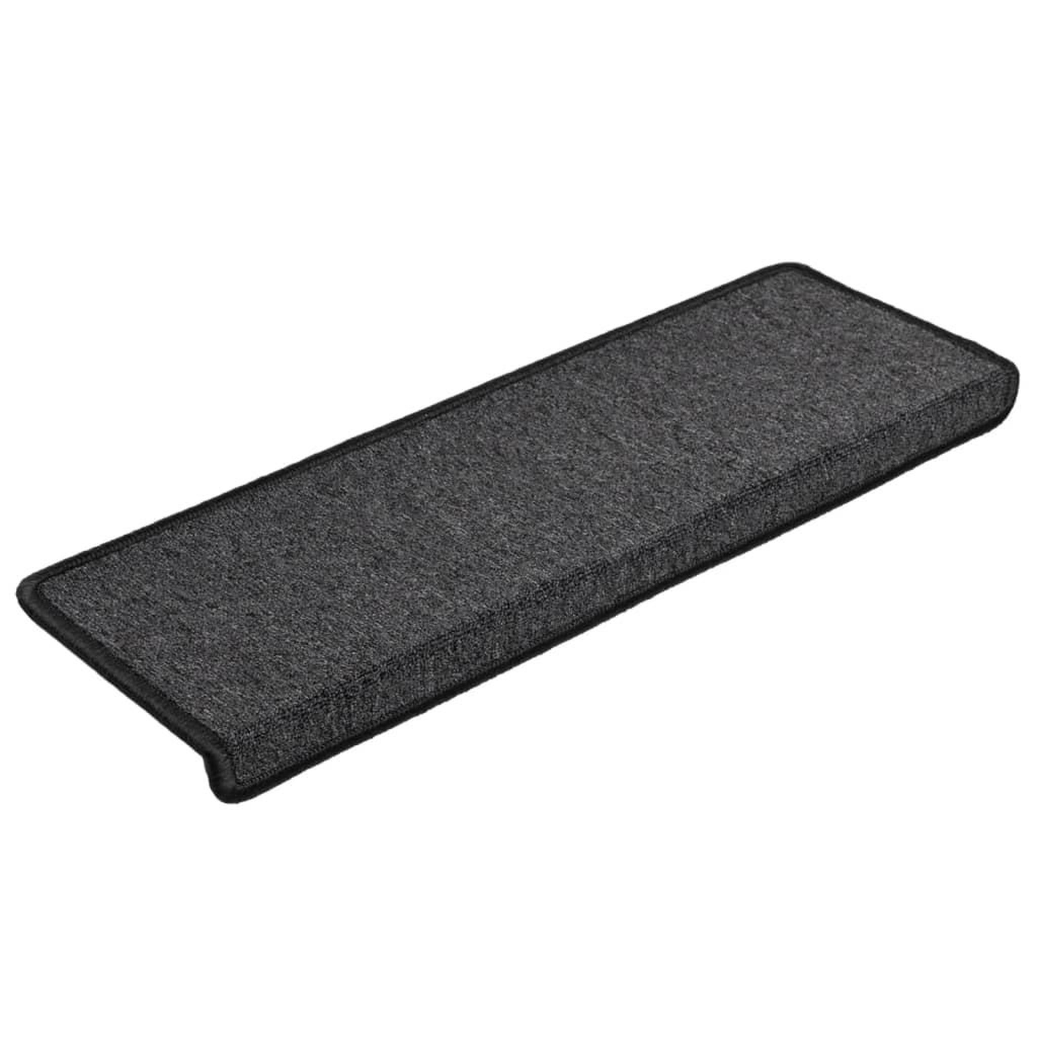 Voir la diapositive 3 : VIDAXL Tapis d'escalier 15 pcs 65x21x4 cm Anthracite