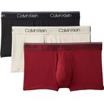 CALVIN KLEIN JEANS X3 Boxers /Écru Homme Calvin Klein Jeans Low Rise Trunk 3. Coloris disponibles : Rouge