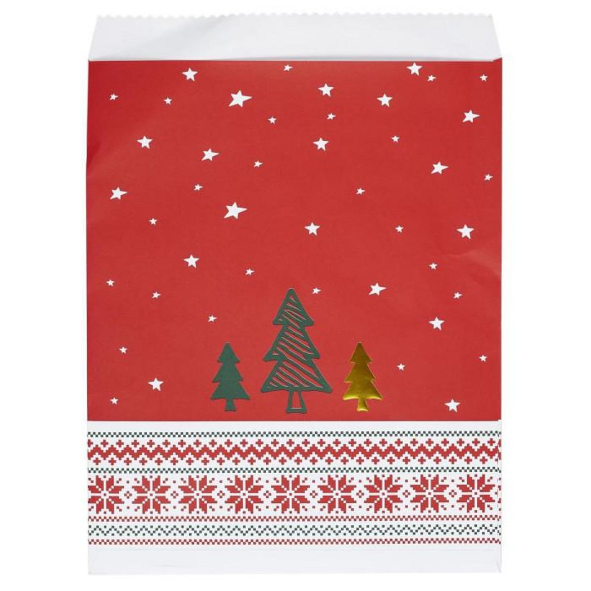 Paris Prix Lot de 4 Pochettes Cadeaux  Noël  30cm Multicolore