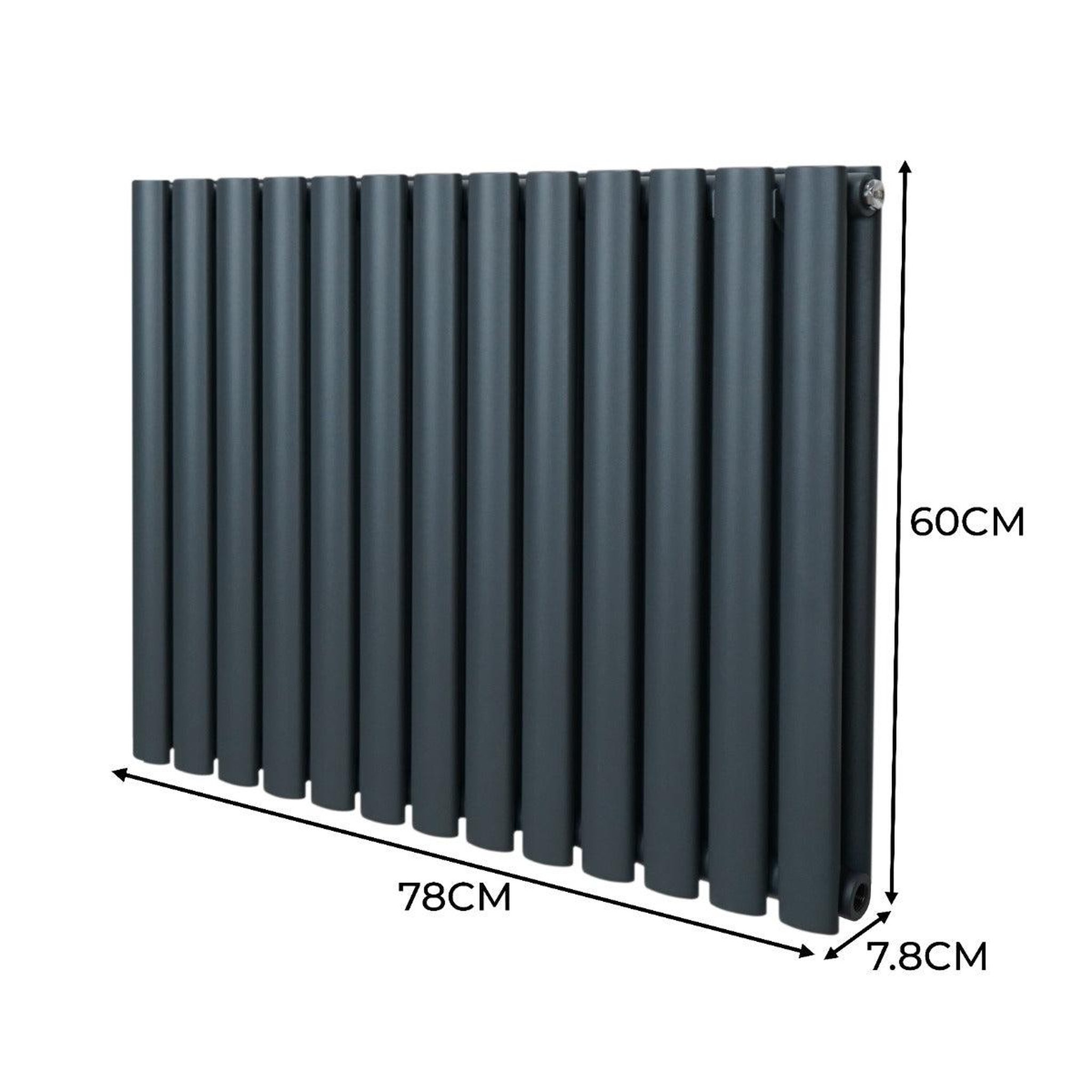 Voir la diapositive 5 : MONSTERSHOP Radiateur à colonnes ovales, 2 panneaux - 600 x 780 mm