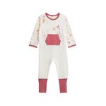 Petit Béguin Pyjama bébé à pieds retroussables Fiesta. Coloris disponibles : Orange