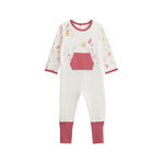 Petit Béguin Pyjama bébé à pieds retroussables Fiesta. Coloris disponibles : Orange