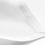 Voir la diapositive 3 : Paris Prix Lot de 3 Serviettes de Table  Charline  40x40cm Blanc