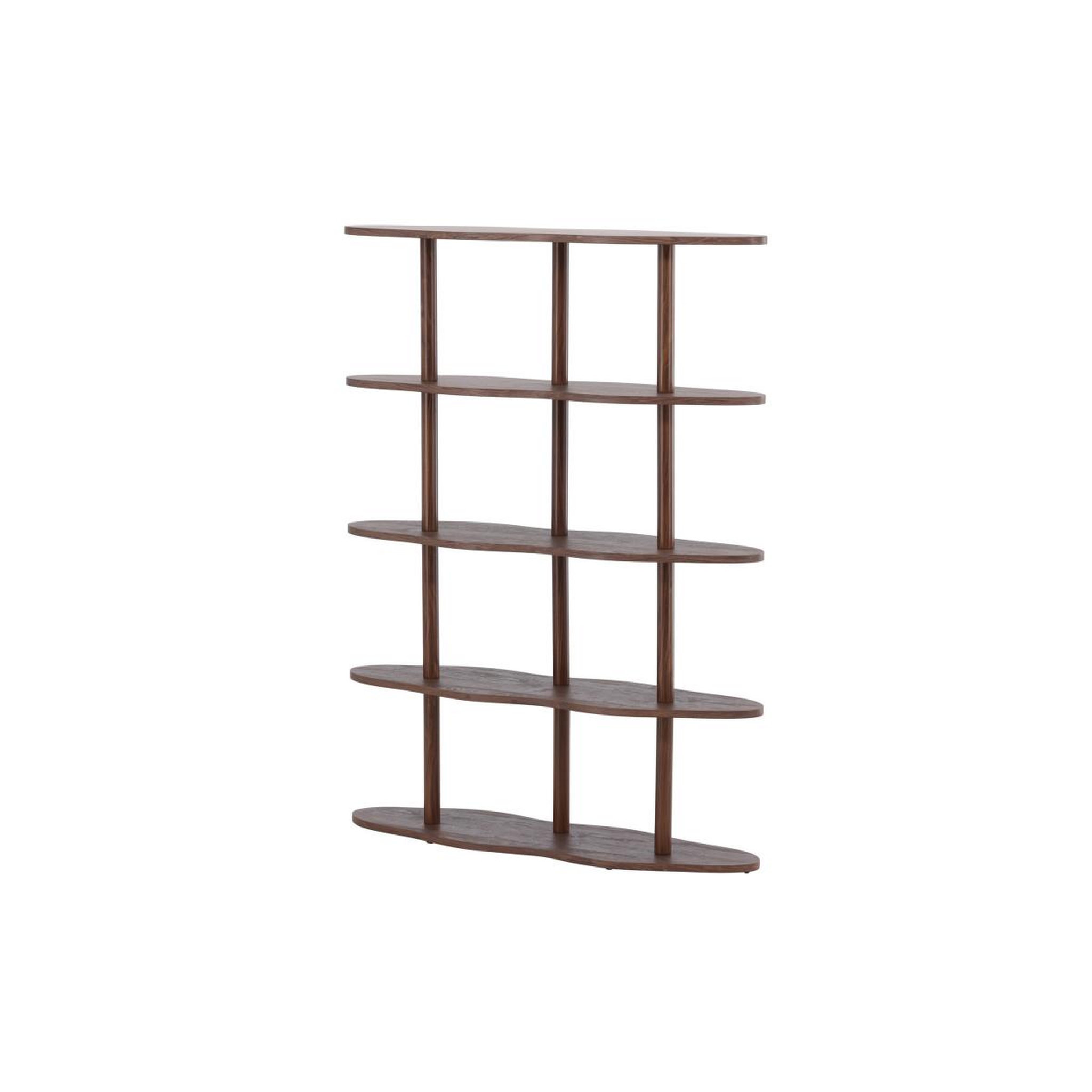 Voir la diapositive 3 : Paris Prix Étagère ondulé 5 niveaux  moln  140cm marron