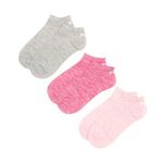FILA X3 Paires de Chaussettes Grise/ Femme Fila Invisible. Coloris disponibles : Rose