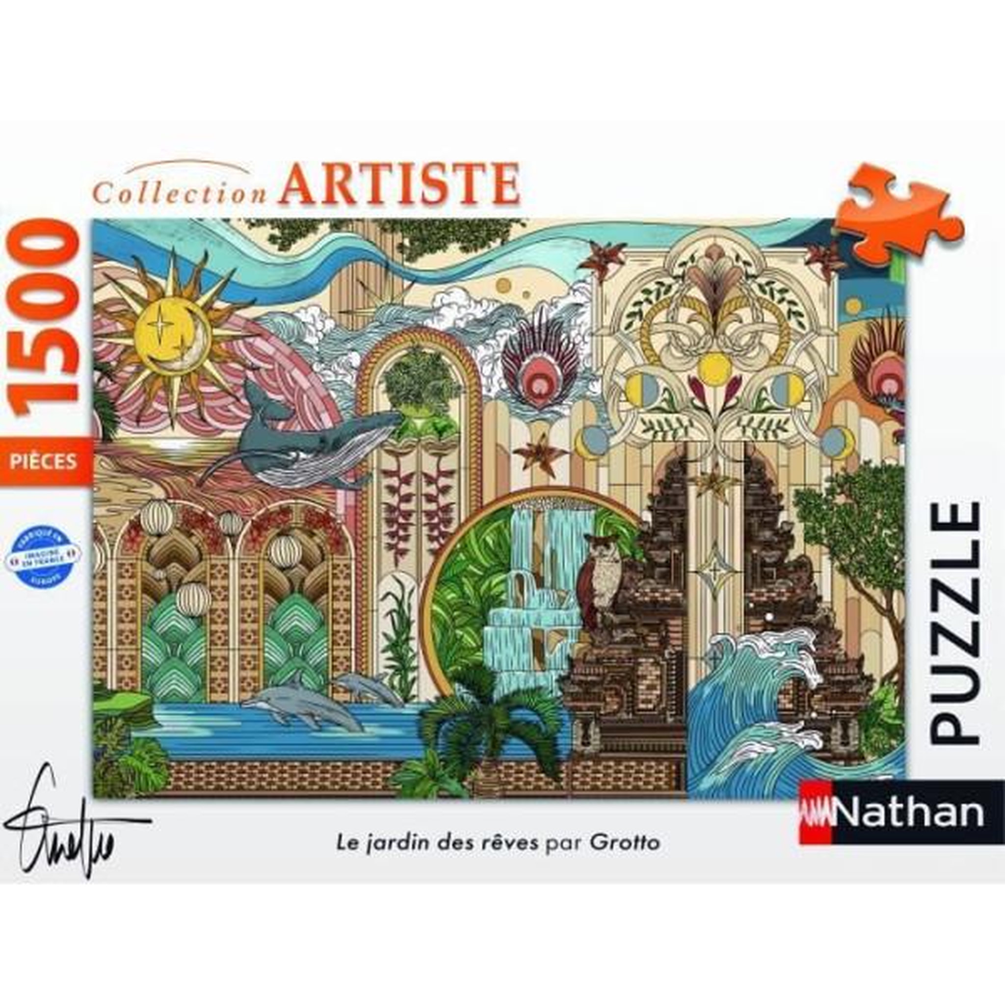 Voir la diapositive 2 : RAVENSBURGER Puzzle 1500 pieces le jardin des reves, des 14 ans, puzzle de qualité supérieure, collection artiste, 12001612, nathan