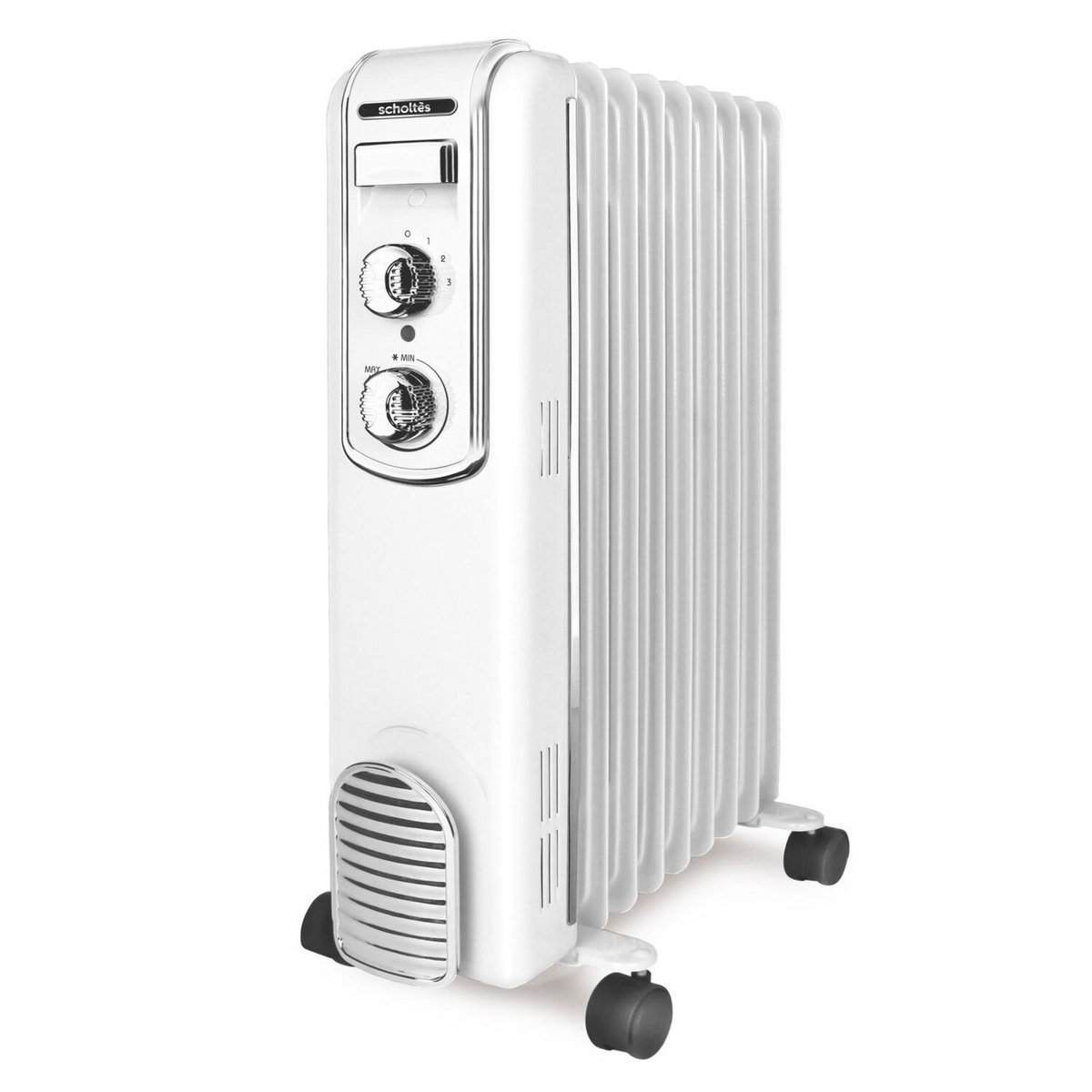 Scholtes Radiateur bain d'huile 2000w blanc - schv709b