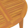 Voir la diapositive 6 : VIDAXL Table de jardin Ø110x75 cm Bois d acacia solide