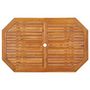 Voir la diapositive 5 : VIDAXL Ensemble a manger de jardin 5 pcs Bois d'acacia solide