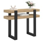 ID MARKET Console double PHOENIX bois et noir