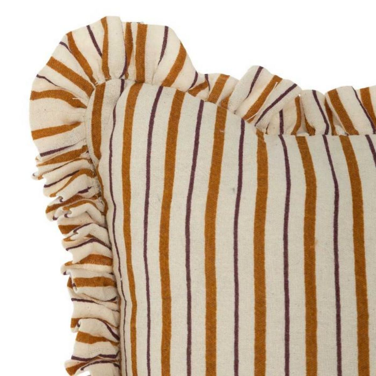 ATMOSPHERA Coussin Déco à Volant  Indie  40x40cm Violet