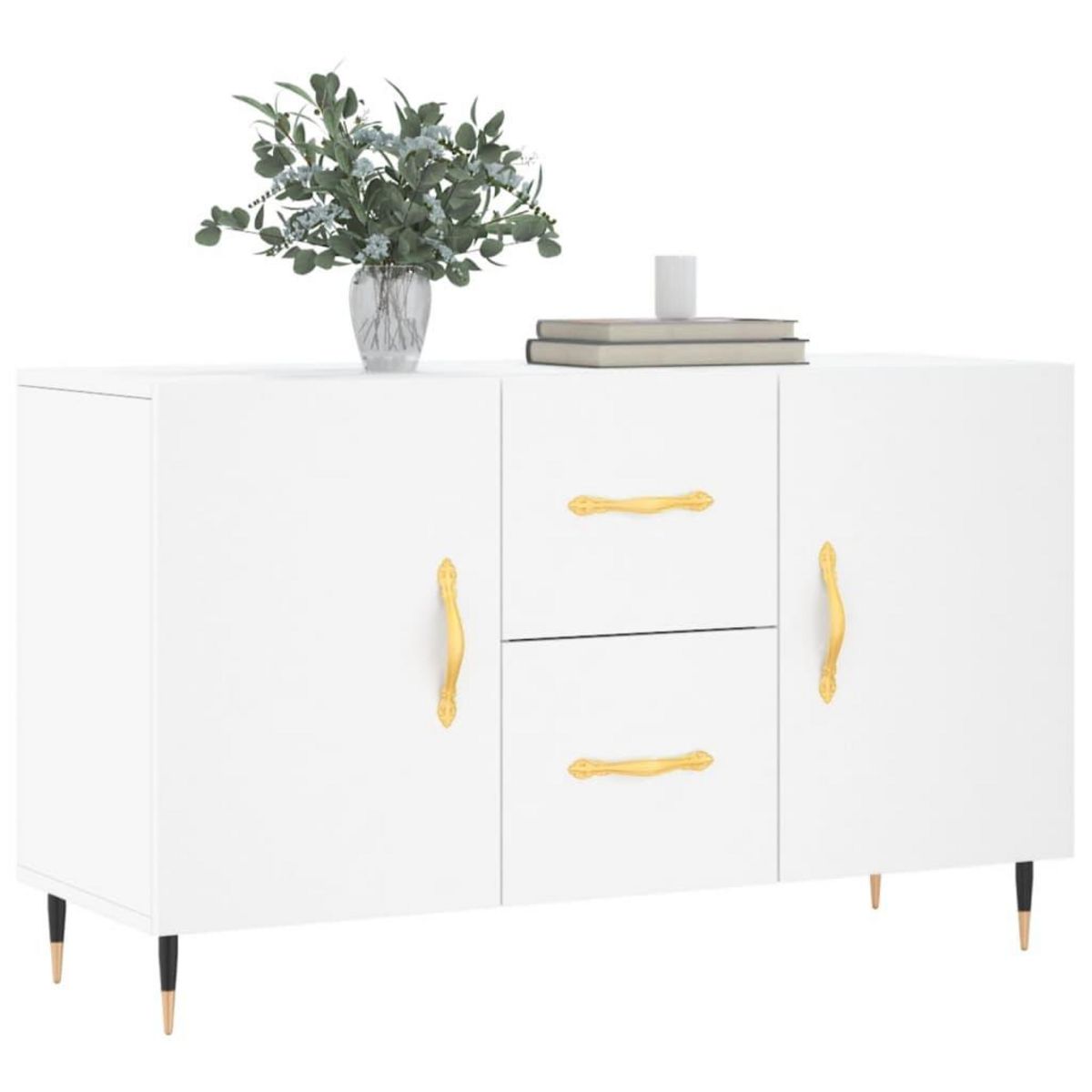 VIDAXL Buffet blanc 100x36x60 cm bois d'ingenierie