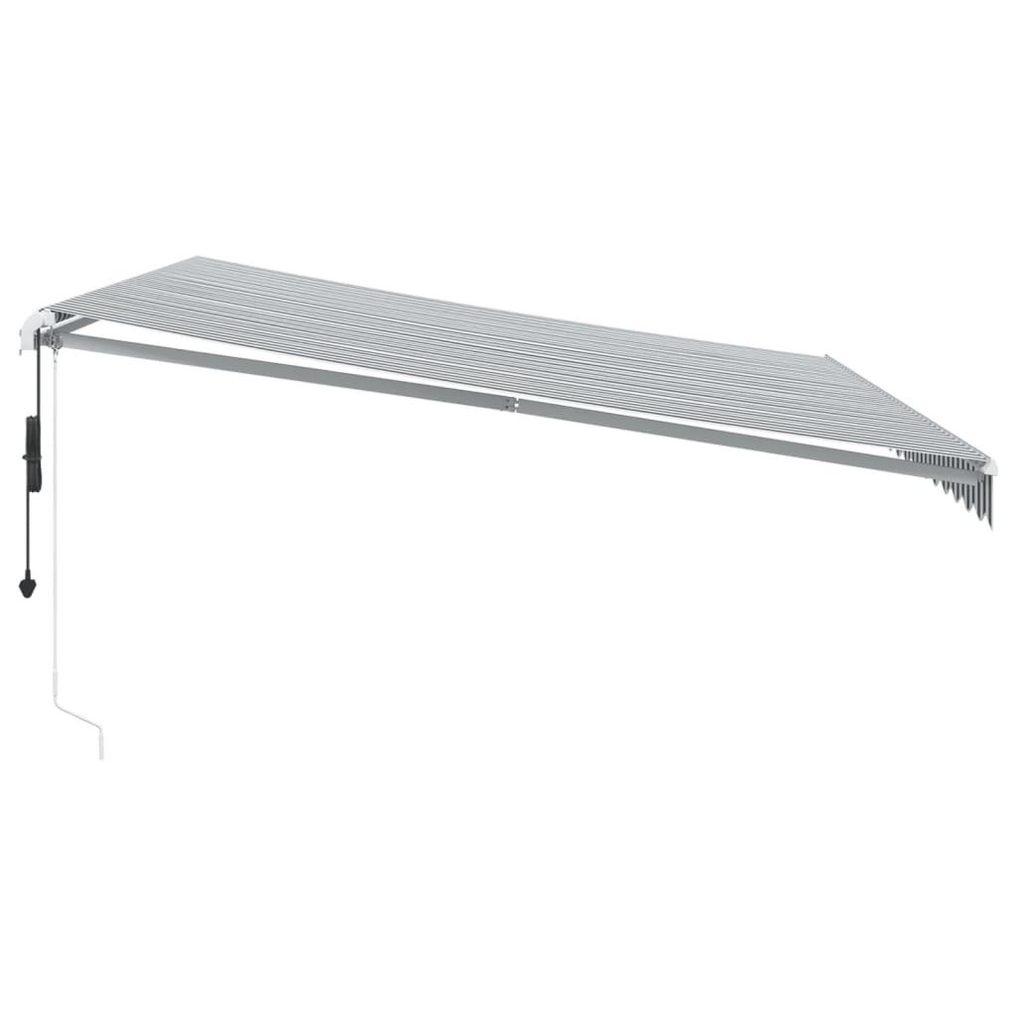 Voir la diapositive 5 : VIDAXL Auvent retractable automatique avec LED anthracite et blanc