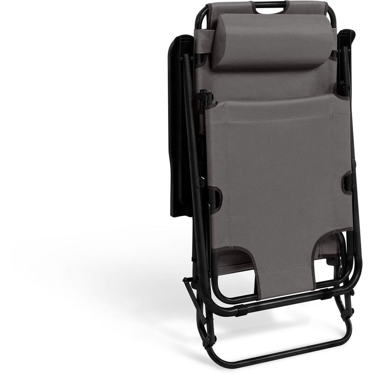 Inkazen Fauteuils relax 2 en 1 gris - Lot de 2