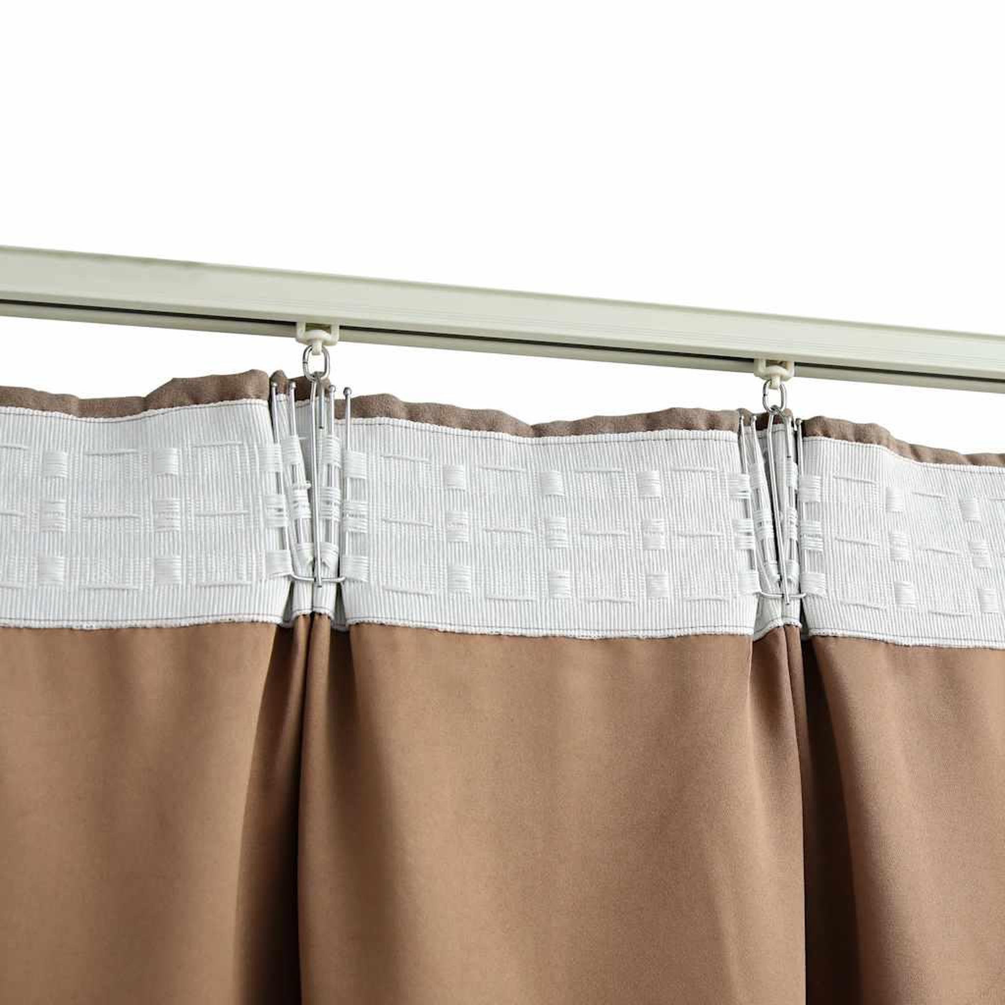 Voir la diapositive 4 : VIDAXL Rideaux occultants avec crochets 2 pcs Taupe 140x175 cm