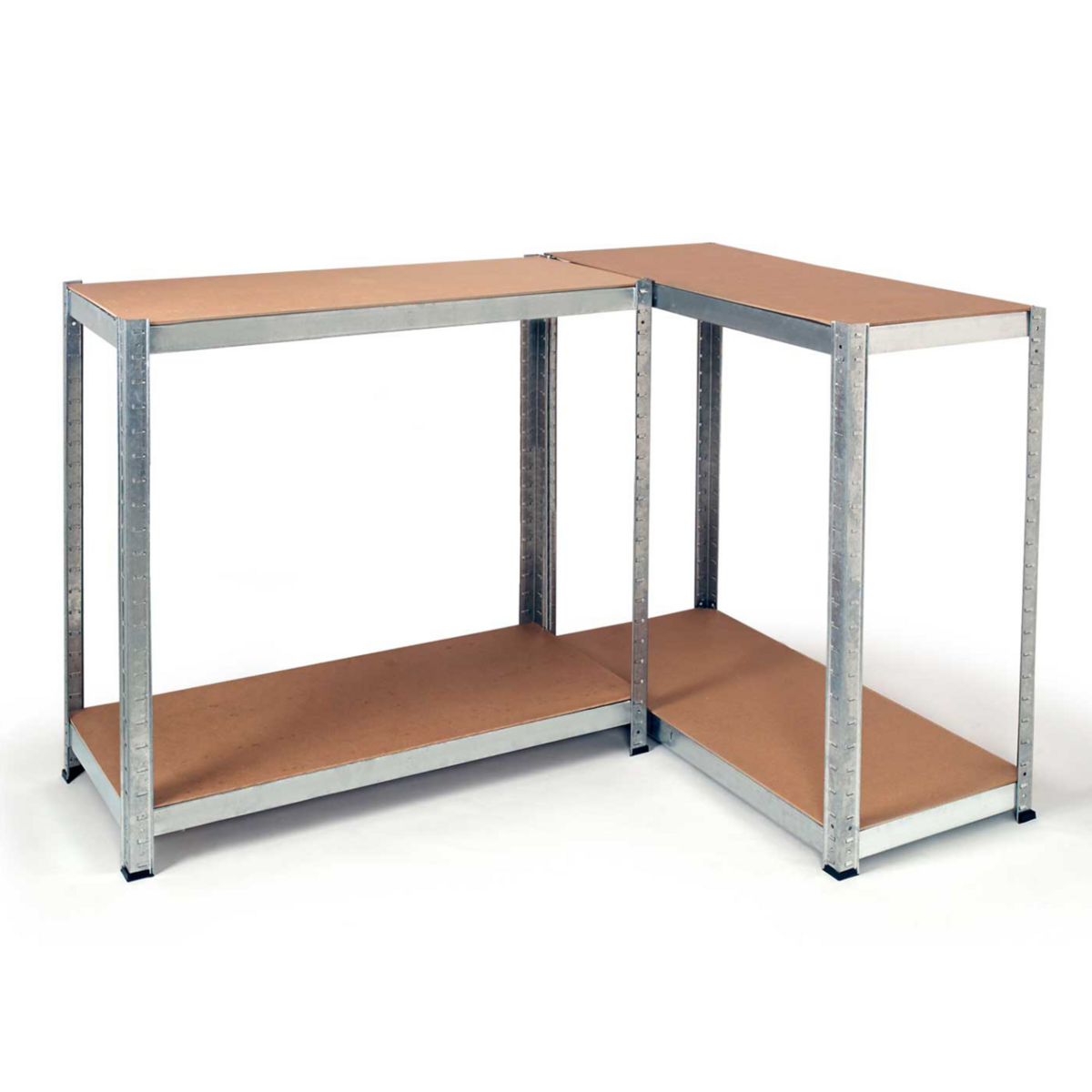 ID MARKET Lot de 3 étagères modulables charges lourdes en métal 12 plateaux