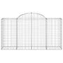 Voir la diapositive 4 : VIDAXL Paniers a gabions arques 7 pcs 200x50x100/120 cm fer galvanise