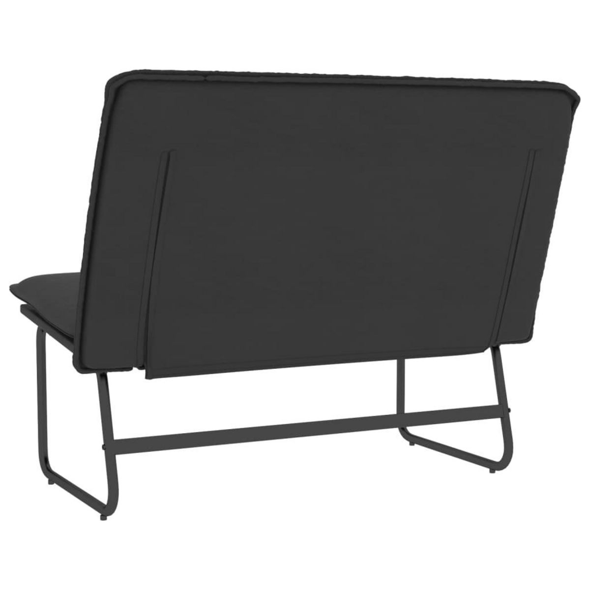 VIDAXL Banc Noir 100x75x76 cm Similicuir