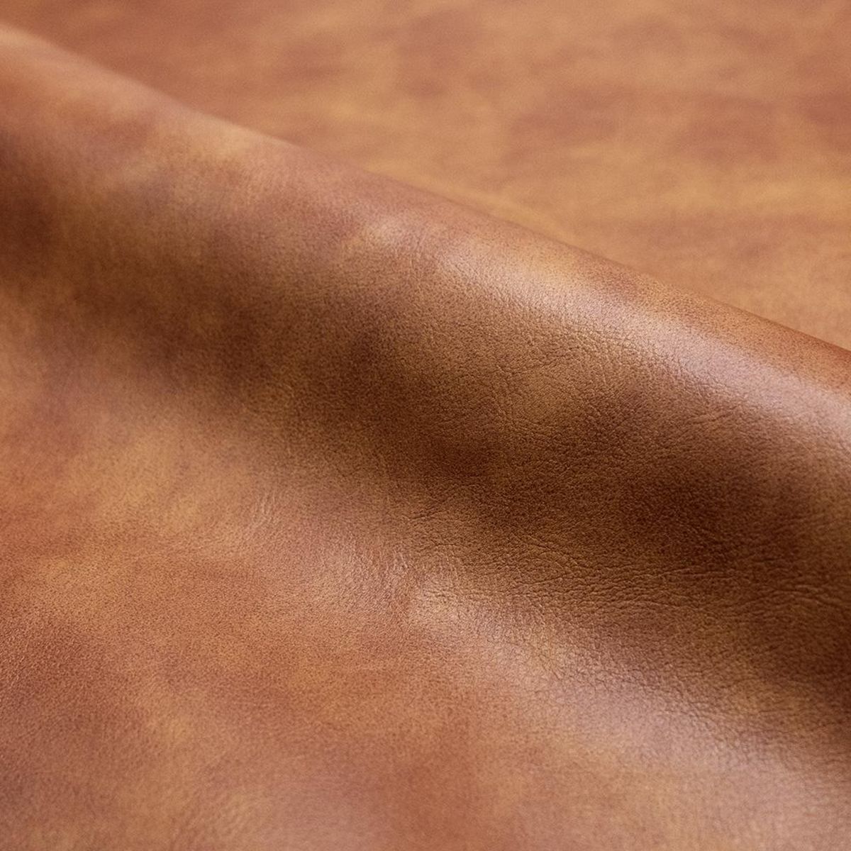 Rendez vous déco Lot de 2 chaises pour îlot central 65 cm en cuir synthétique camel - Pirata