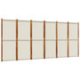 Voir la diapositive 2 : VIDAXL Cloison de separation 6 panneaux gris clair 420x180 cm