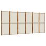 Voir la diapositive 2 : VIDAXL Cloison de separation 6 panneaux gris clair 420x180 cm