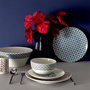 Voir la diapositive 4 : Paris Prix Lot de 6 Assiettes Plates  Cottage  25cm Gris