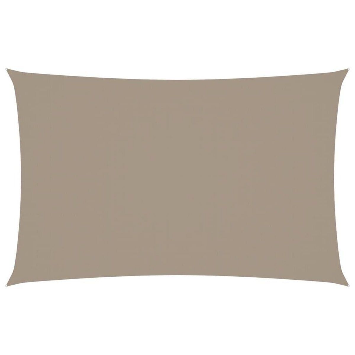 VIDAXL Voile de parasol tissu oxford rectangulaire 2x5 m taupe