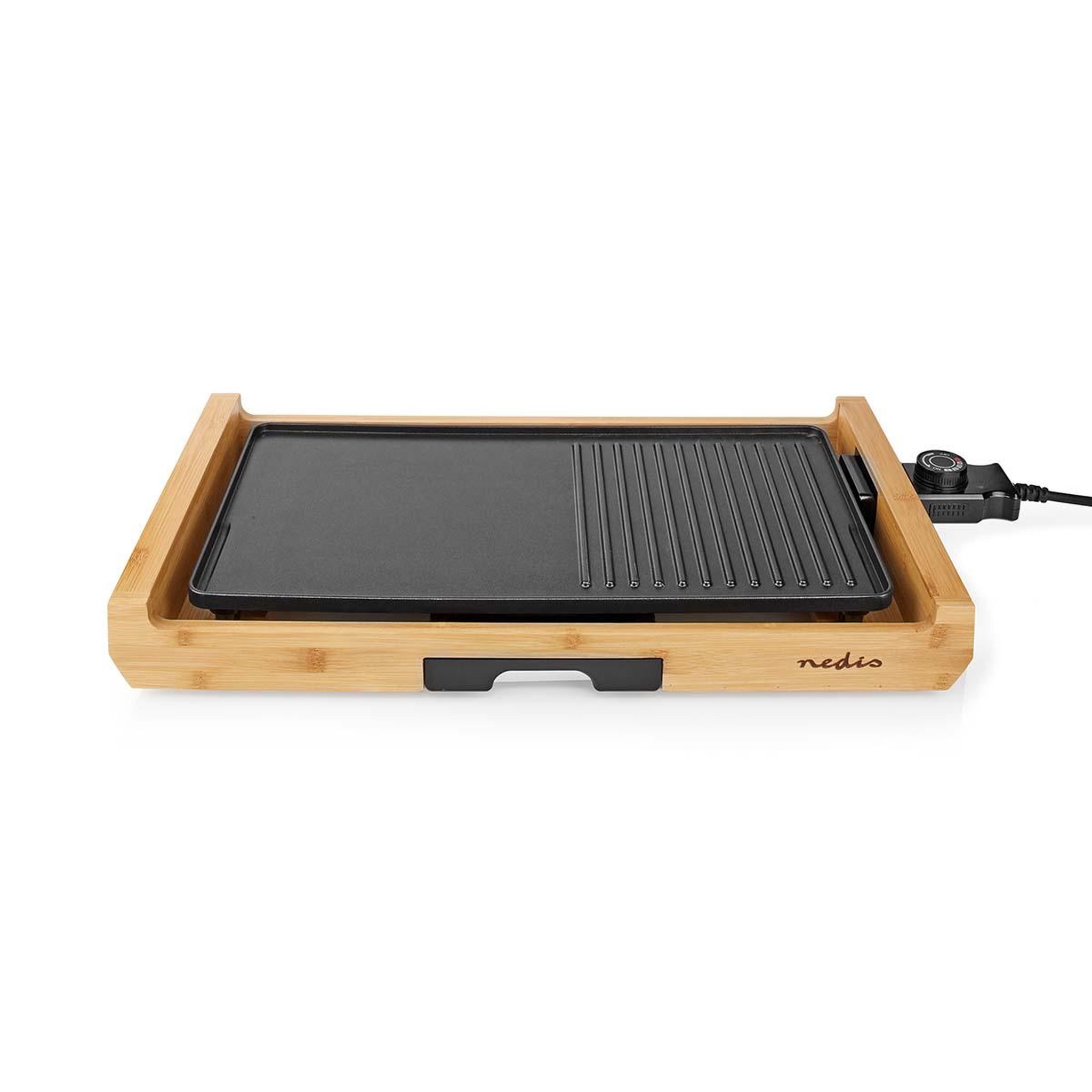 Voir la diapositive 2 : NEDIS Gril de table - 6 personnes - 4 réglages de chaleur - FCBG100FBK43
