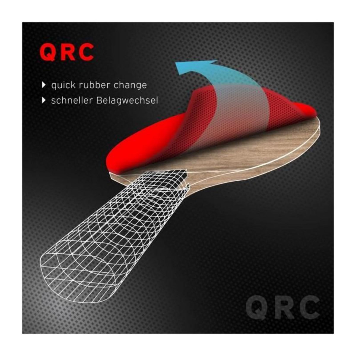 SCHILDKROT Raquette de tennis de table - SCHILDKRÖT - CARBOTEC 3000