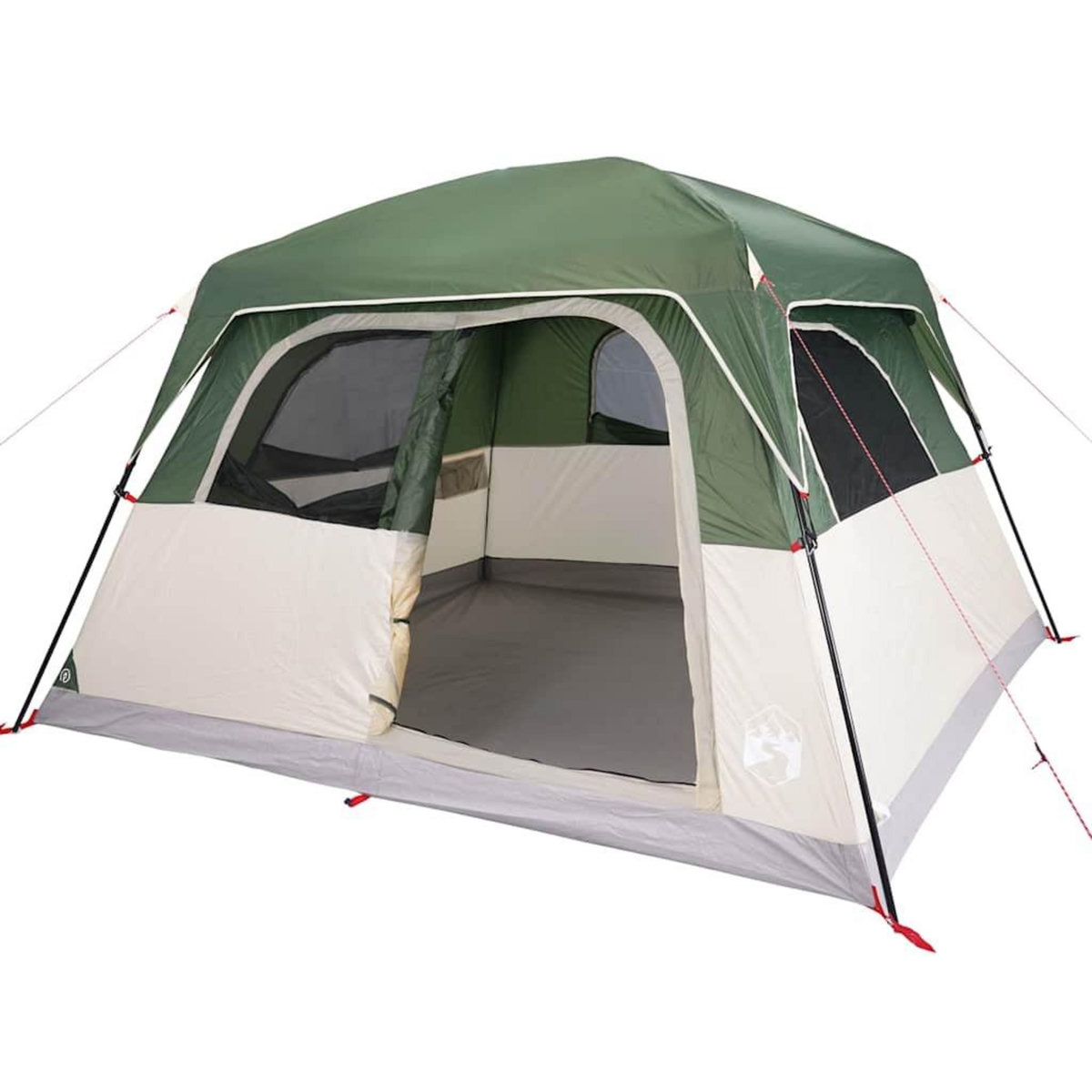 VIDAXL Tente de cabine familiale 6 personnes vert impermeable