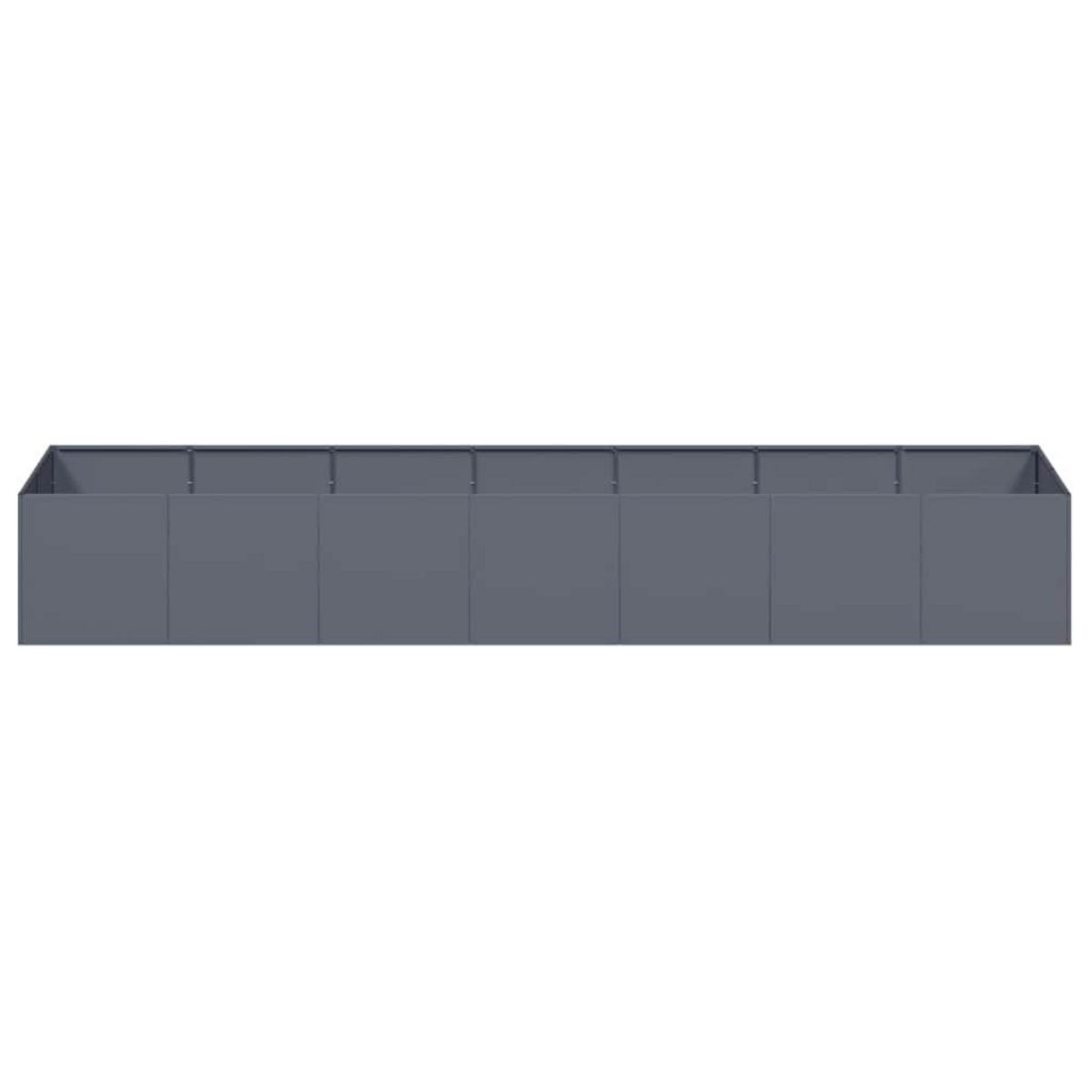 VIDAXL Jardiniere anthracite 280x80x40 cm acier