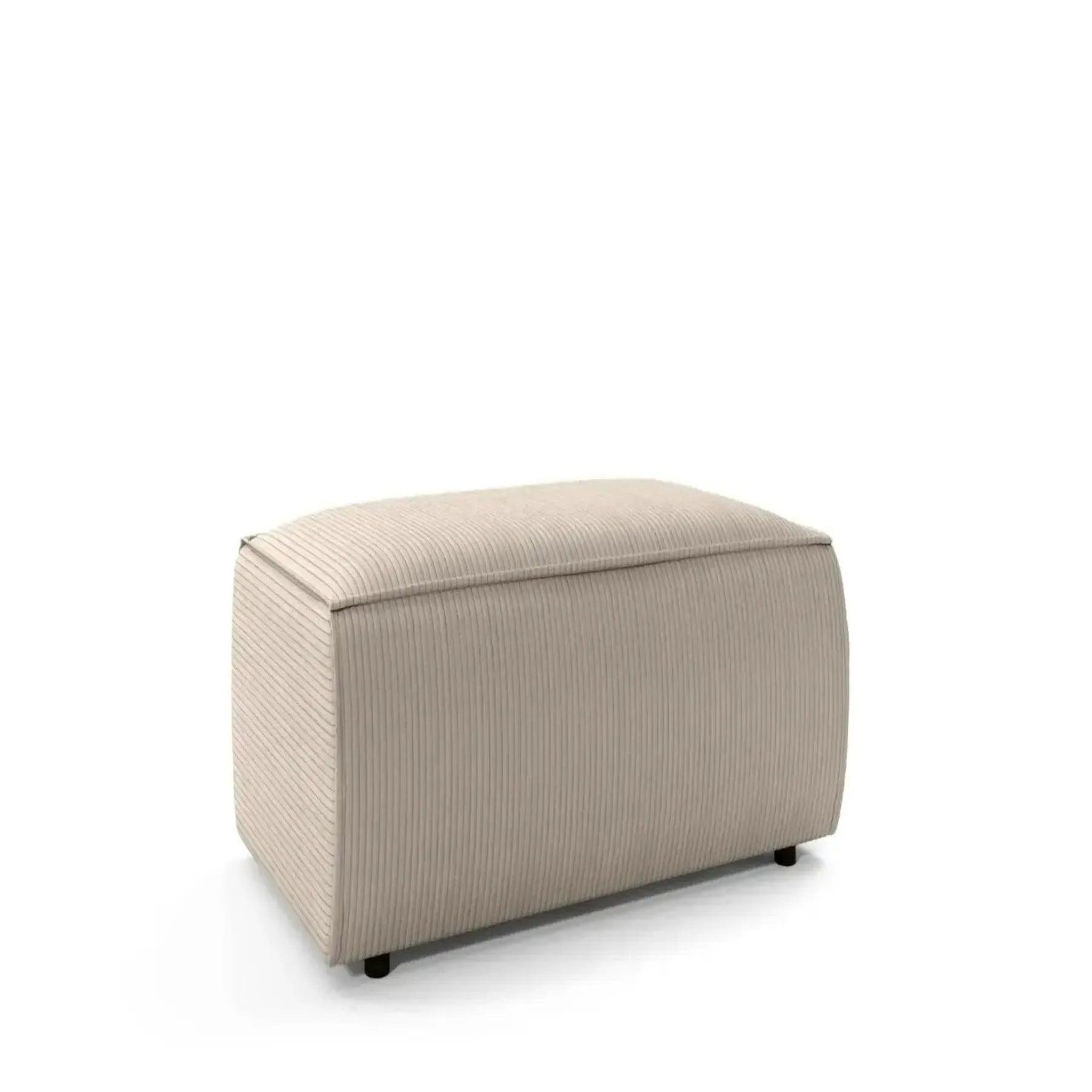 Voir la diapositive 4 : CASANOVA PARIS Jade - pouf velours côtelé
