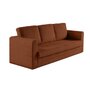Voir la diapositive 2 : BEST MOBILIER Marilia - canapé 3 places - convertible déplimousse - en velours côtelé