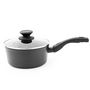 Voir la diapositive 2 : Casserole induction aluminium forgé + couvercle 20 cm