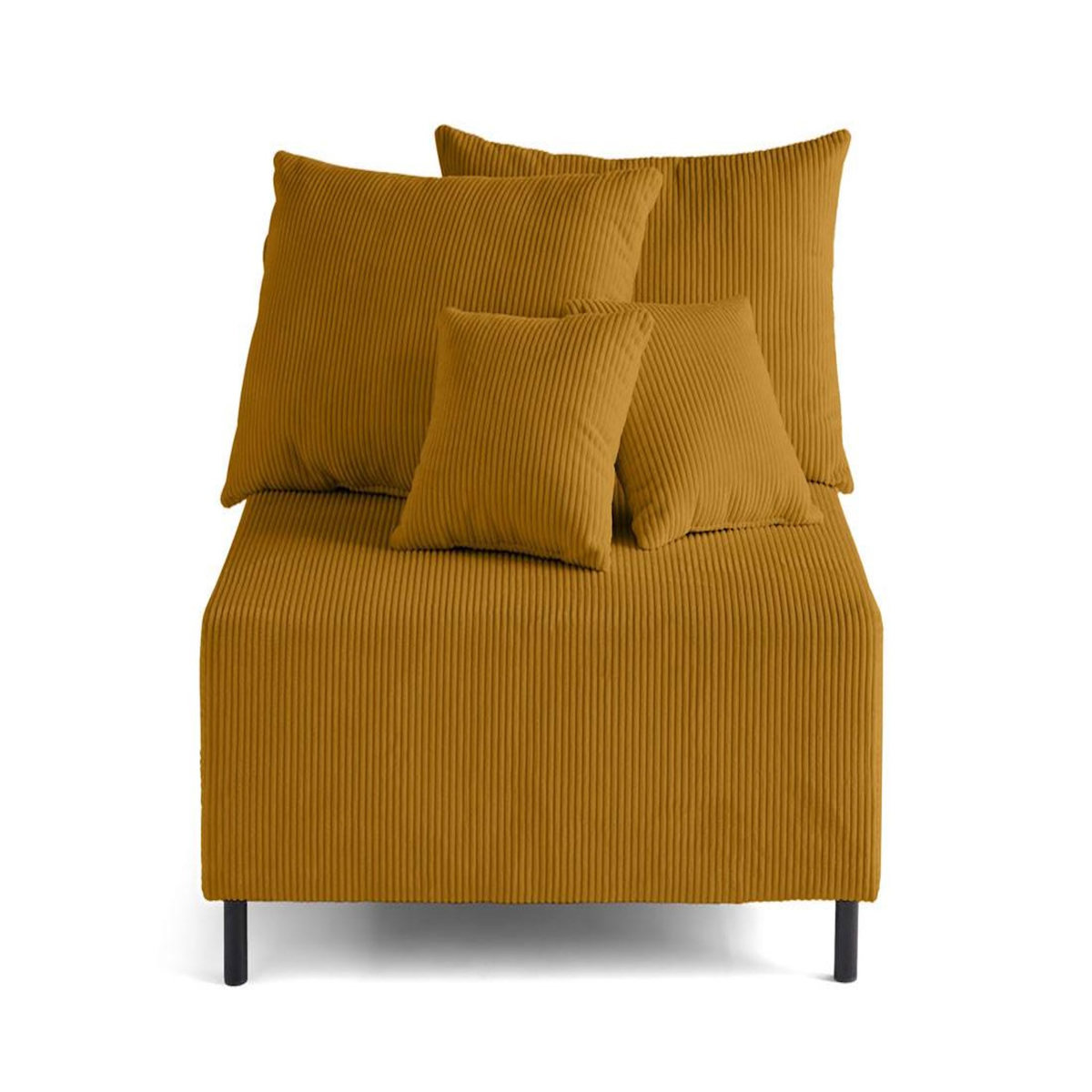 LISA DESIGN Edinburg - module d'assise - en velours côtelé