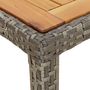 Voir la diapositive 5 : VIDAXL Table de jardin Gris 250x100x75 cm Resine tressee