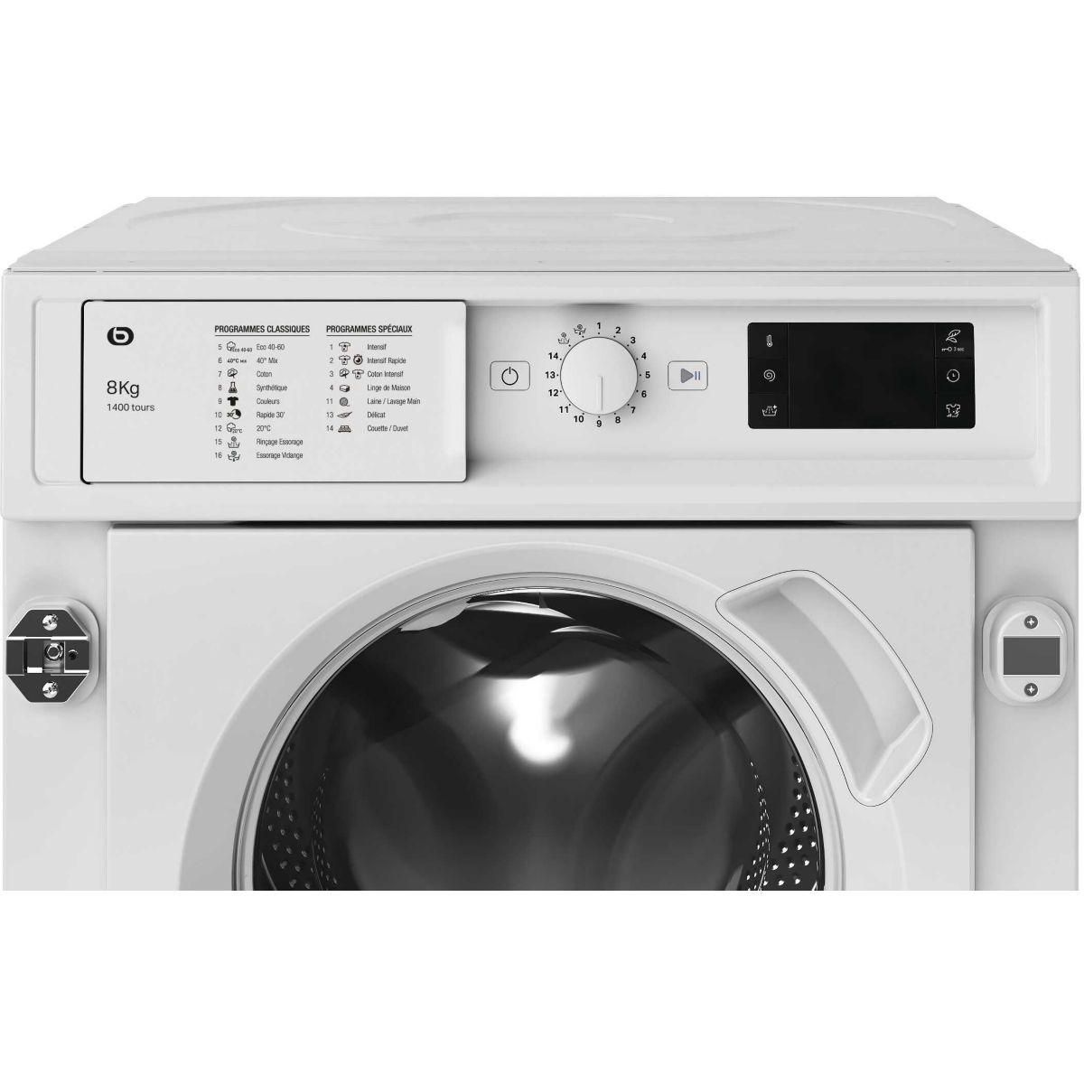 ESSENTIEL B Lave linge hublot encastrable EELF814-1b