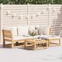 Voir la diapositive 1 : VIDAXL Salon de jardin avec coussins 5 pcs Bois d'acacia solide