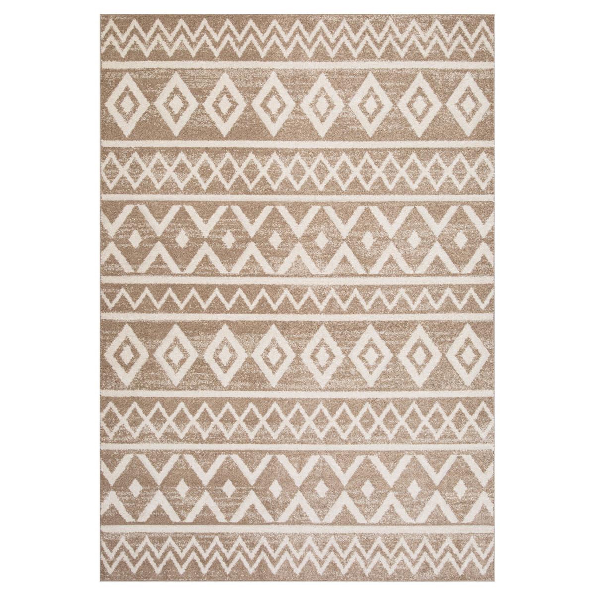 Voir la diapositive 1 : FUTURE HOME Tapis déco à motifs géométriques 133x190cm