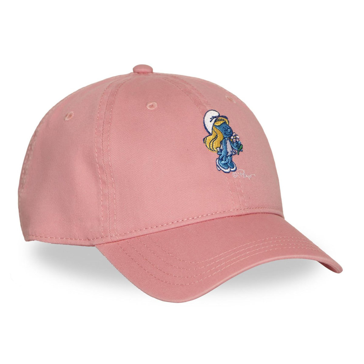CAPSLAB Casquette Dad Cap avec broderie Smurf Stroumpfette