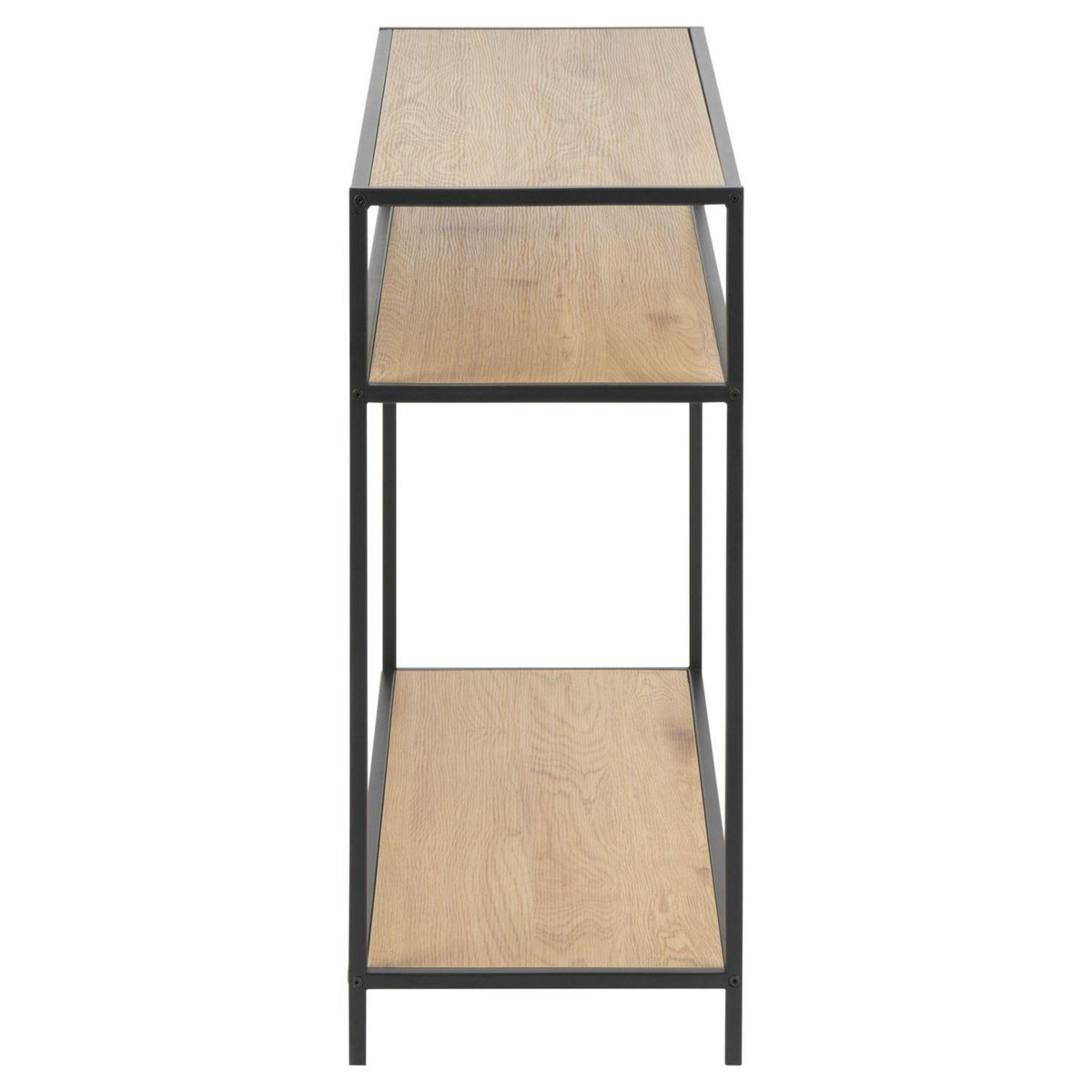 TOILINUX Console Sireine 3 étages en MDF et Métal - Noir