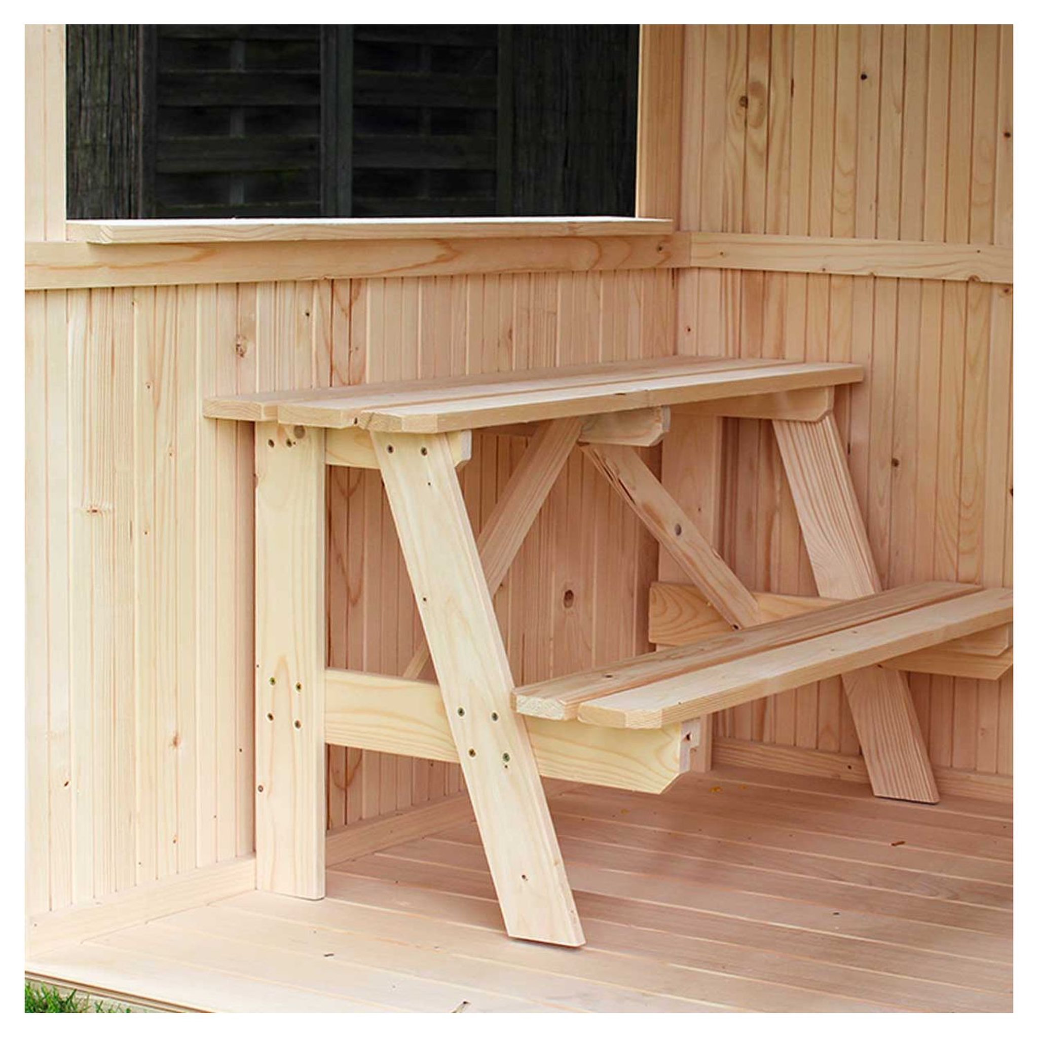 Voir la diapositive 4 : Soulet Maisonnette pour enfants - Bois - H1,6m - JAZZ