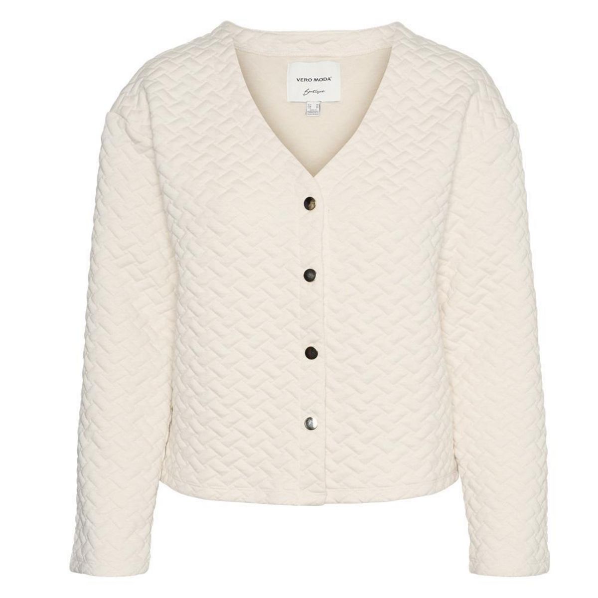 Vero Moda Gilet Ecru Femme Vero Moda Vinnie