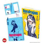 RURIDRAGON TOME 1 : IL PARAIT QUE JE SUIS UN DRAGON... AVEC 1 JAQUETTE ALTERNATIVE, 1 ILLUSTRATION EXCLUSIVE DE L'AUTEUR, 1 CARNET SEMAINIER ET 1 STYLO, EDITION COLLECTOR, Shindo Masaoki