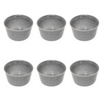 SECRET DE GOURMET Lot de 6 Bols en Faïence  Joel  50cl Gris