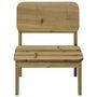Voir la diapositive 4 : VIDAXL Chaises de jardin lot de 2 cire marron 60x52,5x72 cm