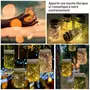 OUTSUNNY Outsunny Lumière de jardin solaire - pots mason jar 4 pièces - lanterne de verre solaire LED étanche norme IP 44 - lampes décoratives de jardin 4 couleurs