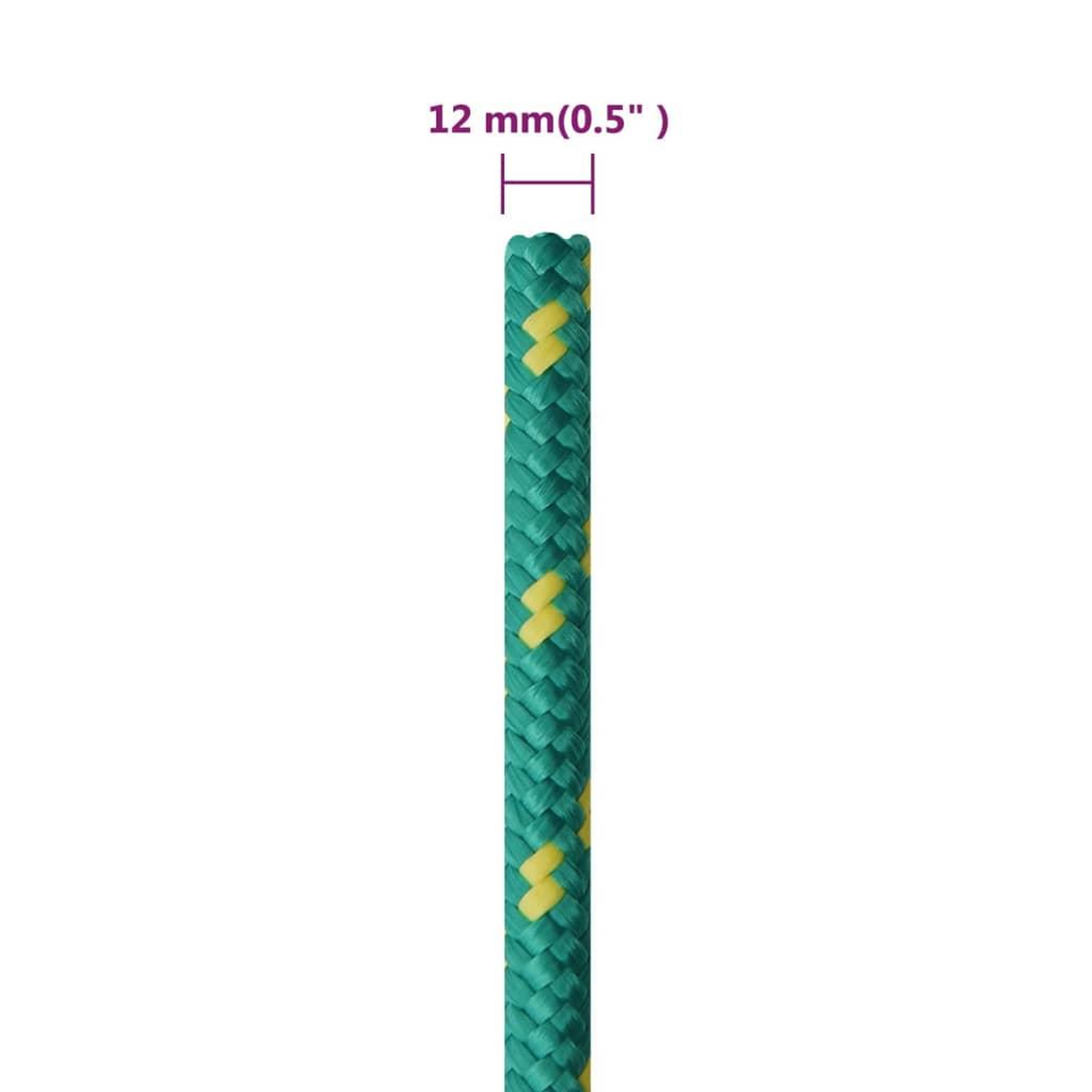 Voir la diapositive 6 : VIDAXL Corde de bateau Vert 12 mm 50 m Polypropylene