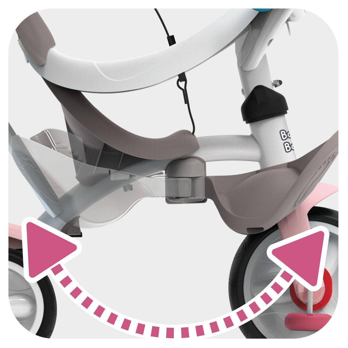 SMOBY Tricycle Baby balade plus Rose